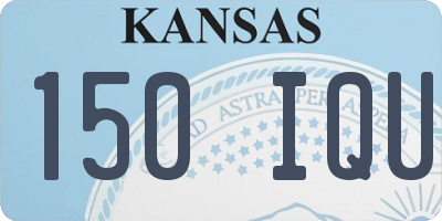KS license plate 150IQU