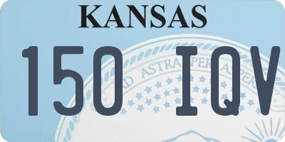 KS license plate 150IQV