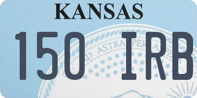 KS license plate 150IRB