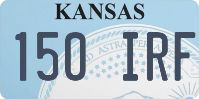 KS license plate 150IRF