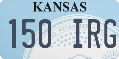 KS license plate 150IRG