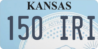 KS license plate 150IRI