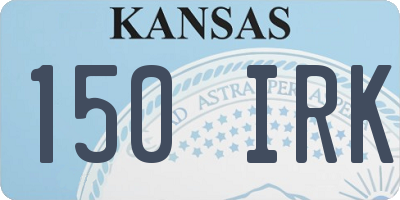 KS license plate 150IRK