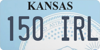 KS license plate 150IRL