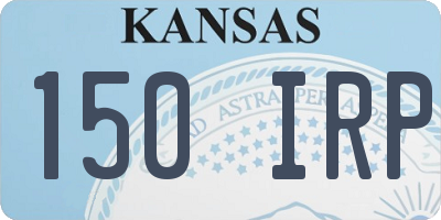 KS license plate 150IRP