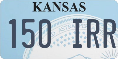 KS license plate 150IRR