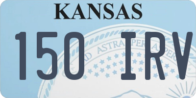 KS license plate 150IRV