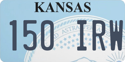 KS license plate 150IRW