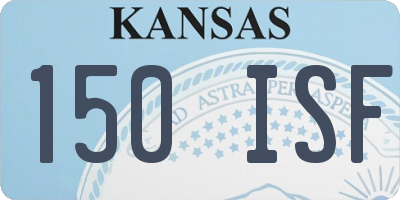 KS license plate 150ISF