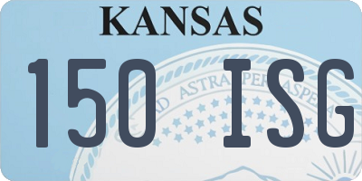 KS license plate 150ISG