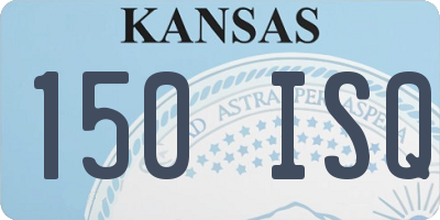 KS license plate 150ISQ