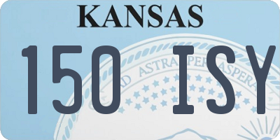 KS license plate 150ISY