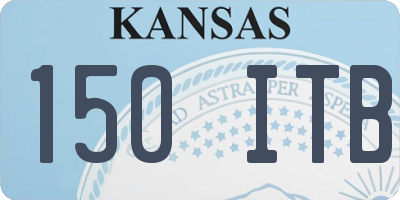 KS license plate 150ITB