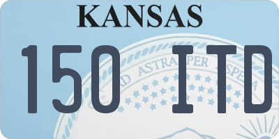 KS license plate 150ITD