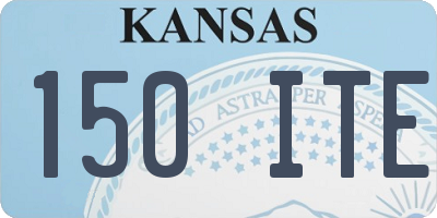 KS license plate 150ITE