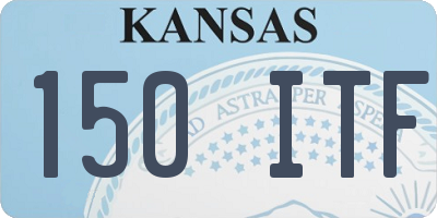 KS license plate 150ITF