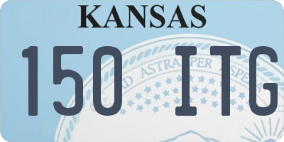 KS license plate 150ITG