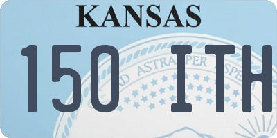 KS license plate 150ITH