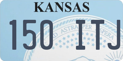 KS license plate 150ITJ
