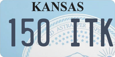 KS license plate 150ITK