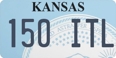 KS license plate 150ITL