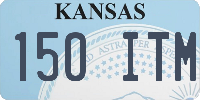 KS license plate 150ITM