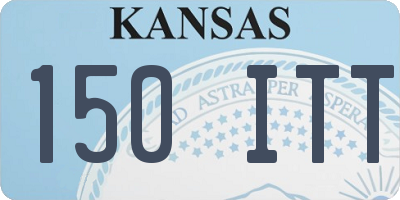 KS license plate 150ITT