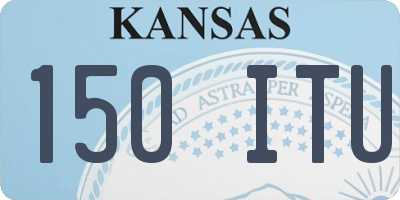 KS license plate 150ITU