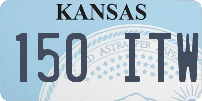 KS license plate 150ITW