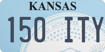 KS license plate 150ITY