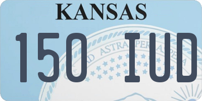 KS license plate 150IUD