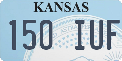 KS license plate 150IUF