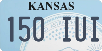 KS license plate 150IUI