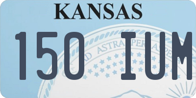 KS license plate 150IUM