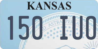 KS license plate 150IUO