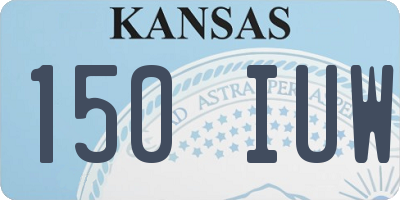 KS license plate 150IUW