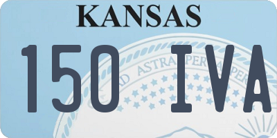 KS license plate 150IVA