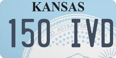 KS license plate 150IVD