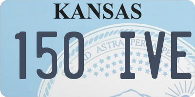 KS license plate 150IVE