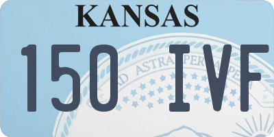 KS license plate 150IVF