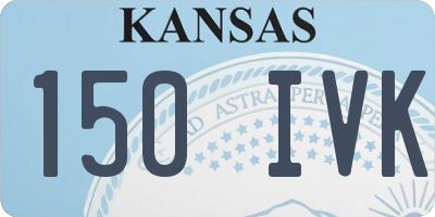 KS license plate 150IVK