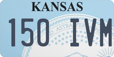 KS license plate 150IVM