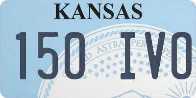 KS license plate 150IVO