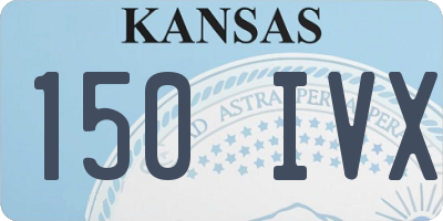 KS license plate 150IVX