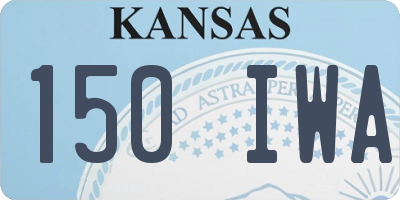 KS license plate 150IWA