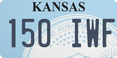KS license plate 150IWF