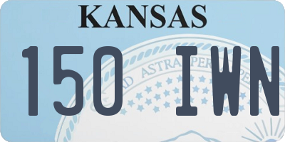 KS license plate 150IWN