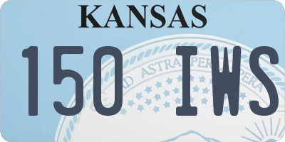 KS license plate 150IWS