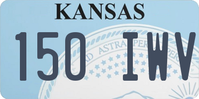 KS license plate 150IWV