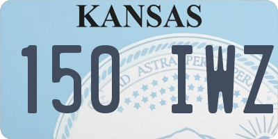 KS license plate 150IWZ